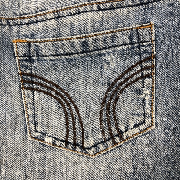 Denim Mini Distressed Skirt by HFH Advocacy Induct 2006 Orange Button SZ M - Picture 6 of 12